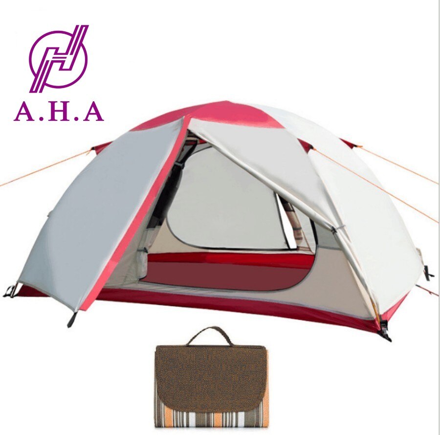 Cheap Goat Tents Outdoor Double Aluminum Rod Tent Fully Quick Opening Tents Waterproof Canopy Camping Hiking Tent Beach Family Travel Tools   